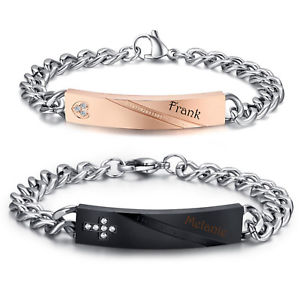 【送料無料】ブレスレット　アクセサリ—　リクエストパートナーブレスレットステンレススチールブレス..