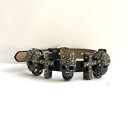 【送料無料】ブレスレット アクセサリ— バトラーウィルソンピュータースカルクロスブレスレットbutler and wilson pewter small skull cross bracelet(4)