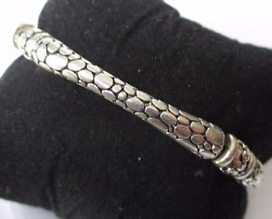 【送料無料】ブレスレット　アクセサリ—　ビンテージジュエリーブレスレットシルバーヘビアールデコvintage jewelry bracelet silver semirigid snake skin deco engraved 561