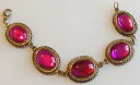 【送料無料】ブレスレット アクセサリ— レトロブレスレットリンクカボションアメジストパープルgold coloured retro bracelet...