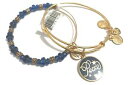 【送料無料】ブレスレット アクセサリ- アレックスセットブレスレットalex and ani holiday peace set of 2 charm navy gold braceletnwt