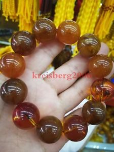 【送料無料】ブレスレット　アクセサリ—　ブレスレットオールドオレンジブレスレットビーズ20mm natural beeswax bracelet old amber buddha beads bracelet for men aaaaa