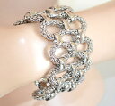 【送料無料】ブレスレット アクセサリ— ブレスレットシルバーセミリジッドスタイリッシュスティールブレスレットbracelet silver woman braided semi rigid stylish steel bracelet 620(4)