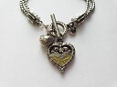 【送料無料】ブレスレット　アクセサリ—　ブライトントリプルチェーンエナメルブレスレットトグルbrighton heart triple chain enamel toggle bracelet retired