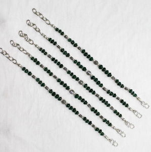 【送料無料】ブレスレット　アクセサリ—　ビーズブレスレットロットグラムnatural green aventurine gemstone beaded fine bracelet 5pc lot 54 grams