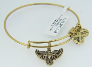 【送料無料】ブレスレット アクセサリ— アレックスイーグルペンダントブレスレットゴールド alex and ani spirit of the eagle pendant bracelet rigid with gold finish