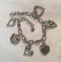 【送料無料】ブレスレット　アクセサリ—　ブライトンゴージャスブレスレットbrighton lamore gorgeous silvertone heart retired bracelet in euc