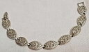 【送料無料】ブレスレット アクセサリ— ビンテージメッシュブレスレットシルバーカラーメタルbijou vintage mesh bracelet silver colour metal watermarkedt19(4)