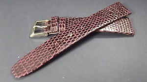 【送料無料】ブレスレット　アクセサリ—　モデルbordeauxトカゲ18mmwatch strap lizard in classic model bordeaux 18mm