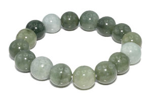 【送料無料】ブレスレット　アクセサリ—　ヒスイブレスレットgreen jade bracelet 1213mm balls