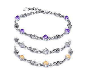 【送料無料】ブレスレット　アクセサリ—　パロアルトカテナドナクリスタッロalto bracciale catena oro..