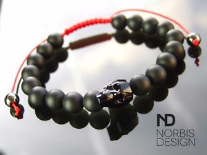 【送料無料】ブレスレット アクセサリ— スワロフスキー69シマメノウマットブレスレットマクラメmens onyx matt skull bracelet with swarovski crystal 69inch macrame healing 【送料無料】ブレスレット アクセサリ— スワロフスキー69シマメノウマットブレスレットマクラメmens onyx matt skull bracelet with swarovski crystal 69inch macrame healing