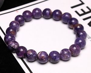 【送料無料】ブレスレット　アクセサリ—　charoite10mmブレスレットaaa10mm top quality natural purple charoite crystal gemstone beads bracelet aaa