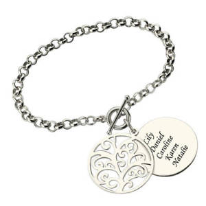 ̵ۥ֥쥹åȡ—֥쥹åȥ֥쥹åengraved family tree bracelet name bracele...