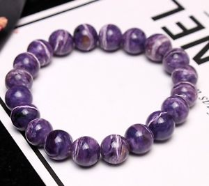【送料無料】ブレスレット　アクセサリ—　charoite102mmブレスレットaaa102mm top quality natural purple charoite crystal gemstone beads bracelet aaa