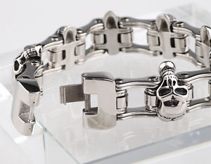 【送料無料】ブレスレット アクセサリ— 85 mensステンレスオートバイチェーンブレスレットxmas85 stainless steel bike...
