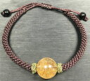 【送料無料】ブレスレット アクセサリ- ゴールドルチルチタンブレスレット145mmaaaaanatural gold rutilated quartz titanium crystal beads bracelet 145mm aaaaa