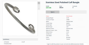 【送料無料】ブレスレット アクセサリ— womensステンレスカフスブレスレットchisel womens stainless steel poli...