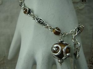 【送料無料】ブレスレット　アクセサリ—　brighton poetic love j35575 712adjustable brown bead danglebracelet nwt49brighton poetic love j35575 7 12 adjustable brown