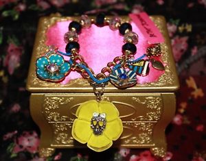 【送料無料】ブレスレット　アクセサリ—　ジョンソンヨットクラブハーフストレッチブレスレットnwt betsey johnson yacht club nautical charm half stretch bracelet