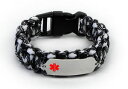 【送料無料】ブレスレット アクセサリ— カラーエンブレムウォレットカードブレスレットparacord medical id survival bra...