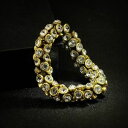 【送料無料】ブレスレット アクセサリ— ブレスレットメッシュクリスタルクラスリバイバルelastic bracelet gold mesh sett crystal often class retro wedding(4)