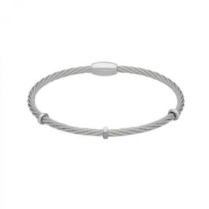 ブレスレット　アクセサリ—　メタルブレスレットクロスサイズステンレススチールrigid bracelet man morellato cross sahu 06 size s stainless steel