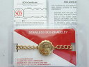 【送料無料】ブレスレット　アクセサリ—　ブレスレットレディースメンズステンレスタリスマンメディカルアラートsos bracelet ladiesmens 9ct gold plated stainless steeltalismanmedical alert