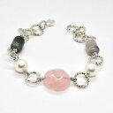 yzuXbg@ANZT?@uXbgA~O[Ybracelet lfaluminium long 21 centimtres avec quartz rose la calcdoine et