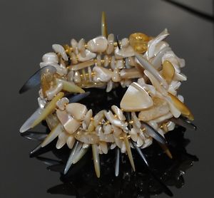 【送料無料】ブレスレット アクセサリ— シトリンボックスシェルカフブレスレットcitrine amp; shell cuff bracelet in...