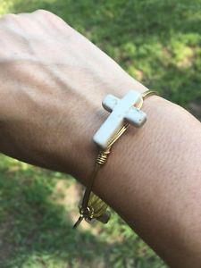 【送料無料】ブレスレット　アクセサリ—　バーボンクロスサイズブレスレットbourbon and boweties cross stone standard size bracelet