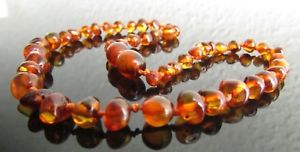 【送料無料】ブレスレット　アクセサリ—　バルトネックレスコニャックビーズ