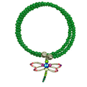 yzuXbg@ANZT?@Akoplikg{wrapsodyuXbgO[AJanne koplik harmony dragonfly charm wrapsody bracelet green made in usa