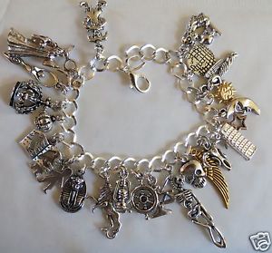 【送料無料】ブレスレット アクセサリ— タロットシルバーハンドメイドブレスレットtarot mystical silver tone handmade bracelet 19 21 cm