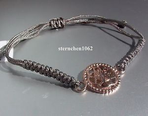 ブレスレット　アクセサリ—　ブレスレットグレーoriginal dreamcatcher bracelet * textile grey * flower * steel ros