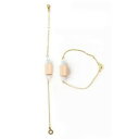 【送料無料】ブレスレット アクセサリ- ゴールドチェーンブレスレットインチバーブレスレットwood and gemstone bar bracelet on gold chain bracelet 65 inches 165cm