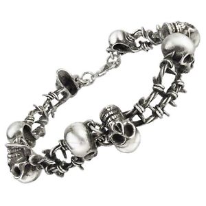 ̵ۥ֥쥹åȡ—֥쥹åȥåѥ󥯥ܥåalchemy skull barbed wire bracelet...