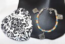 【送料無料】ブレスレット　アクセサリ—　ブライトンブレスレットボックスbrighton braided leather charm bracelet 8 perfect condition with heart box