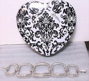 【送料無料】ブレスレット　アクセサリ—　ブライトンワイドリンクブレスレットシルバーbrighton large wide link statement bracelet brushed silver heart tin nwot