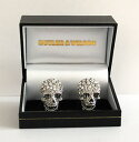 【送料無料】ブレスレット アクセサリ- バトラーウィルソンクリアクリスタルスカルカフリンクスbutler and wilson large clear crystal skull cufflinks