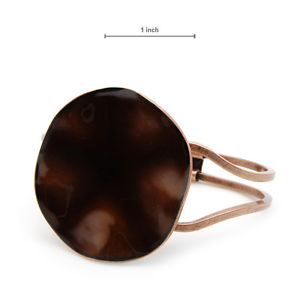 【送料無料】ブレスレット アクセサリ— ブラウンエナメルクーパーカフ listingpilgrim brown enamel cooper finish cuff