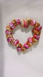 【送料無料】ブレスレット アクセサリ— ピンクゴールドミニターボブレスレットpink and gold mini turbo seashell bracelet