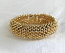 【送料無料】ブレスレット　アクセサリ—　ニューlistingjoan riversドームリンクステートメントブレスレット listingjoan rivers signed gold tone chunky wide dome link statement bracelet