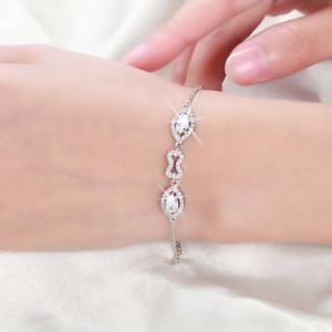 【送料無料】ブレスレット アクセサリ— スターリングシルバーブレスレットクリスタルブレスレット925 sterling silver bracele...