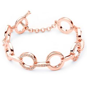 yzuXbg@ANZT?@T[NuXbgNAXtXL[NX^[YS[hbLuC_myjs circle bracelet with clear swarovski crystals rose gold plated gift bridal