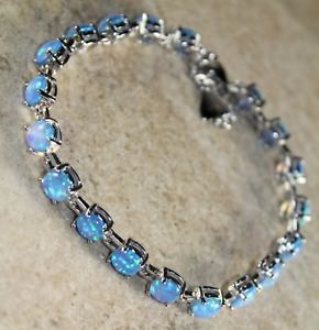 ̵ۥ֥쥹åȡ—եѡ֥쥹åsilver elegant blue fire opal round bra...