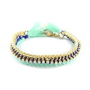 【送料無料】ブレスレット アクセサリ— セールミントメッキチェーンラインストーンブレスレット¥ettika mint amp; blue gold ...