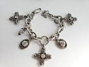 【送料無料】ブレスレット　アクセサリ—　brightonglimmercrossスワロフスキーチャームシルバーブレスレットbrighton glimmer cross swarovski crystal charm silver bracelet