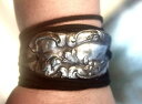 【送料無料】ブレスレット アクセサリ— ラップカフスブレスレットボヘミアンカウボーイooakantique silver cord tie wrap cuff bracelet floral boho cowboy rustic runway ooak(4)