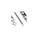 【送料無料】ブレスレット アクセサリ— ステンレススチールブレスレットゴムstainless steel bracelet and rubber 6668(4)